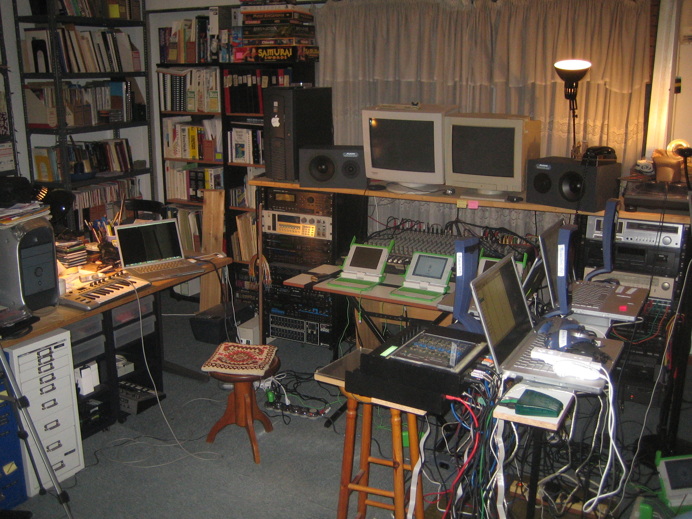 Athens SYNC Festival rehearsal setup